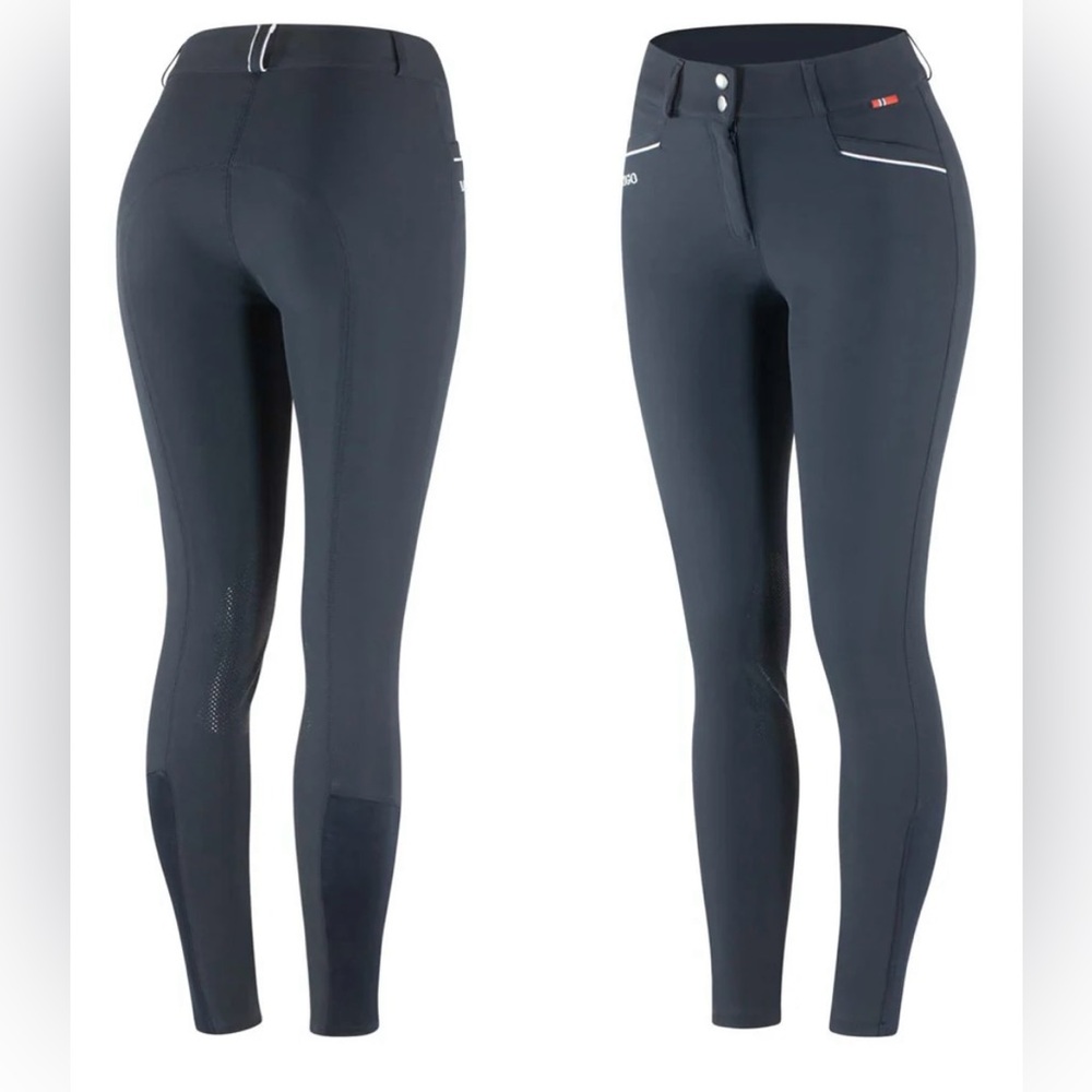 B Vertigo Patricia Womens High-Waist Breeches Silicone Knee Patch horse rider